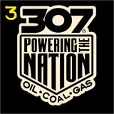 307 Powering The Nation Decal