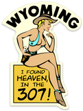 307 Vintage Cowgirl Heaven Decal