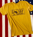 307 "1983" License Plate/Welcome to Wyoming T Shirt