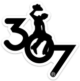 307 Lone Rider Decal 4inch