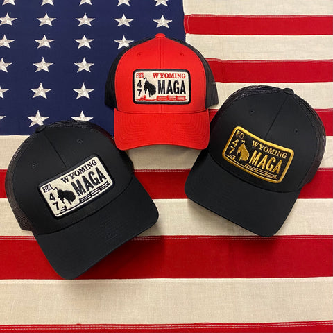 'MAGA' Special Edition Wyo License Plate Cap