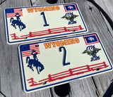 307's "Wyomerican" Limited Edition America's 250th Wyoming Souvenir License Plate (Sold Out… )