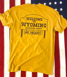 307 "1983" License Plate/Welcome to Wyoming T Shirt