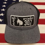 307 "1947" Wyo License Plate Cap