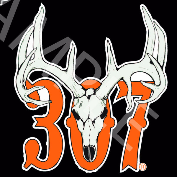 307 Deer Skull Original Decal